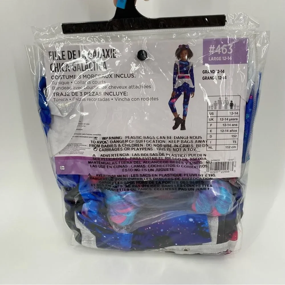 Kid’s Halloween Costume Galaxy Girl Costume Set size Large